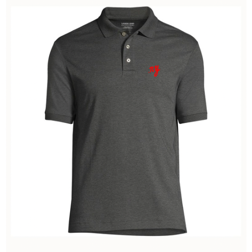 tailored supima cotton polo grey by .ny